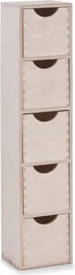 Obrázek produktu pro Krabice na drobné předměty, 5 zásuvek, dřevěná, 60x13x12 cm, ZELLER