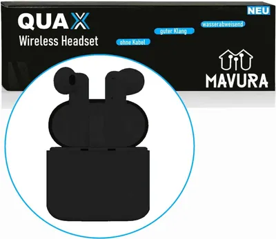 Immagine prodotto di QUAX Cuffie Bluetooth senza fili per Iphone Samsung nero
