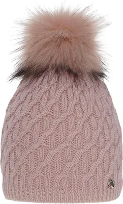 Image de Bonnet d'hiver pour femme – Kaskada avec pompon rose taille unique Maxte