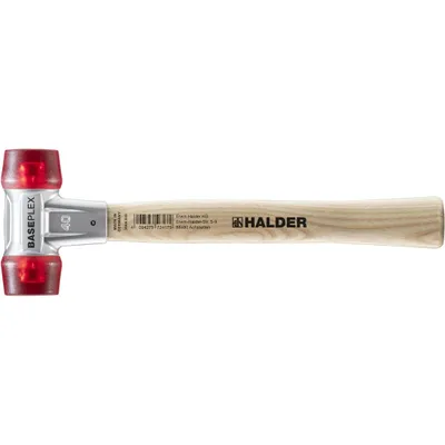 Produktbild von Halder Schonhammer Baseplex Länge 330mm Kopf-Durchmesser 40mm 650g rot - Celluloseacetat - 3906040