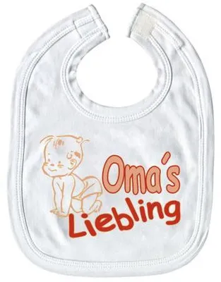 Produktbild von Baby-Lätzchen mit Druckmotiv -Omas Liebling - 08402 weiß