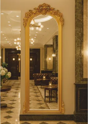 Produktbild von Casa Padrino Luxus Barock Spiegel Gold H. 180 cm - Barock Möbel -  Italy