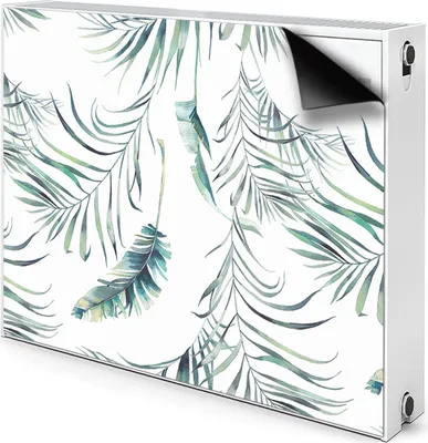 Produktbild von Magnet Radiator Magnet Mat Heizkörper Heizung Verkleidung Abdeckung 90x60 cm  - Blätter als, Federn