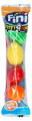 Productafbeelding van Fini Bubble Gum, bruisende kauwgom, fruitmix, 4 stuks, 20g