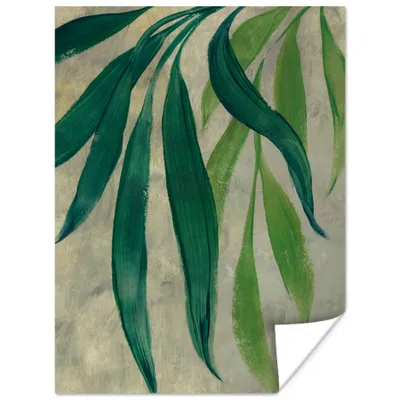 Produktbild von MuchoWow® Poster Blätter - Grün - Pflanzen - Natur - Vintage 120x160 cm - Wandbilder