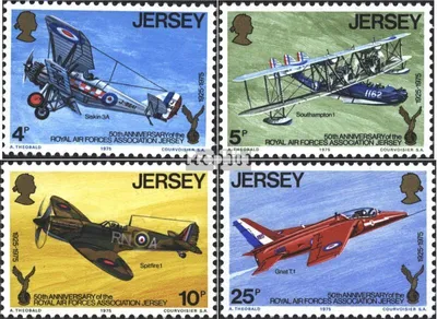Produktbild von Briefmarken GB - Jersey 1975 Mi 127-130 (kompl.Ausg.) postfrisch Luftstreitkräfte