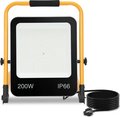 Immagine prodotto di Faro da cantiere a LED treppiede IP66 impermeabile Faro da lavoro a LED per giardino 200W