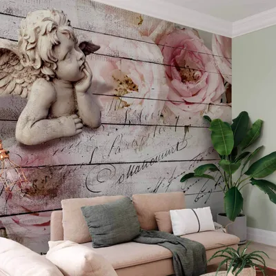Produktbild von Vlies Fototapete - Angel and Calm 300x210 cm Blumen f-A-0313-a-a