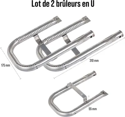 Image de Lot 2 brûleurs en u