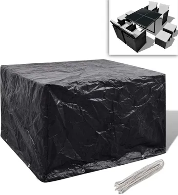 Zdjęcie produktu dla The Living Store Pokrowiec na meble ogrodowe 8 oczek 113x113x73 cm