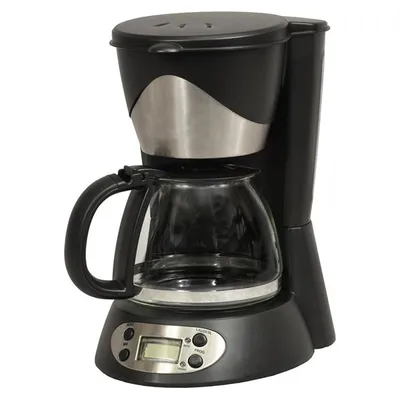 Image de Cafetière programmable 6 tasses 550w noir/inox - Kitchen Chef - KSMD230T -
