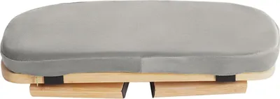 Image de Tabouret de méditation & à genoux - Genouillère pliable - Inclinaison ergonomique de 5° - Bambou avec coussin en velours/mousse - Capacité de charge 180 kg - 44×19×21 cm - Vert clair