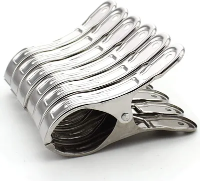 Produktbild von Stück große Strandtuchklammern, Wäscheklammern aus Edelstahl, Strandtuchklammern, Metallklammern, Handtuchklammer in Jumbo-Größe für Strand, Pool, tägliche Wäsche, schweres Badetuch