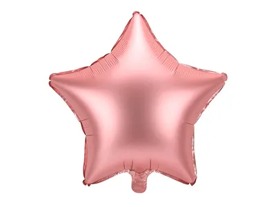 Produktbild von Folienballon Stern, 48cm, Roségold