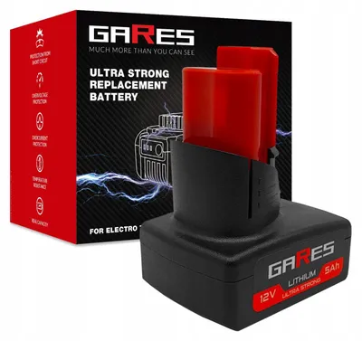 Obrázek produktu pro GARES Akumulátor Baterie pro Milwaukee M12 4932451395 2457-21 2473-20 | 12 V | Zesílená série High-Performance | Vysoký výkon |