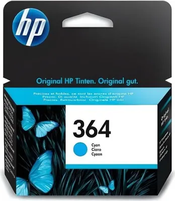 Image de Cartouche d'encre HP 364, Cyan, Authentique, CB318EE, Pour DeskJet 3070A, Photosmart 5525/6525/5520/5522/5524/7520, Officejet 4620, Deskjet 3520