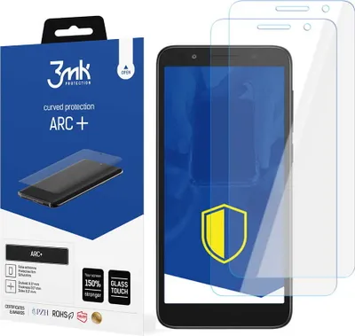 Produktbild von 3mk Display Schutzfolie ARC+ für Alcatel 1 2022  0,17mm Self-Heal (2 Stück)