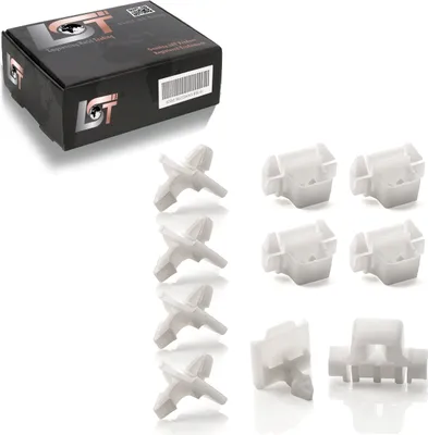 Produktbild von 10 teilig Zierleisten Seitenleisten Befestigung Clips f. MERCEDES W202 W124 124