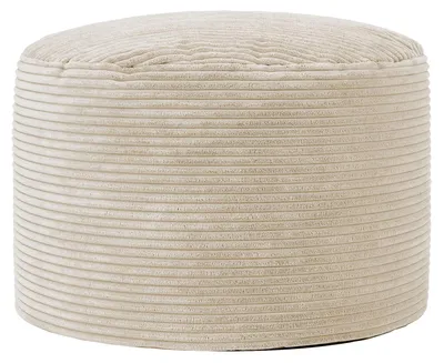 Produktbild von Icon Milano Cord Sitzsack Hocker mit Füllung, Beige