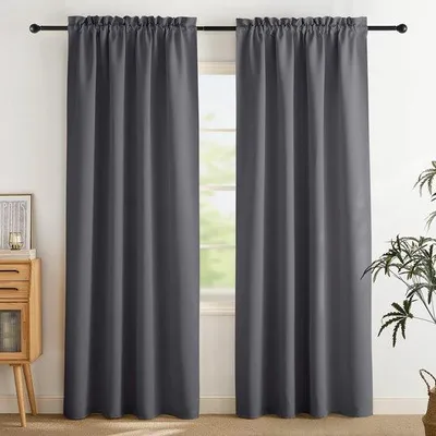 Immagine prodotto di Tende oscuranti per soggiorno e camera da letto - 2 pezzi - 140 cm x 240 cm - Con isolamento termico - Bordi rifiniti