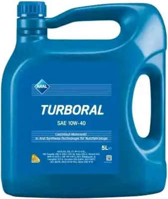 Produktbild von ARAL Turboral für 10W-40 5 Liter Motoröl Motorenöl Teilsynthetisch 228.3 235.28 MAN M 3275-1 CATERPILLAR ECF-2 CUMMINS CES 20077 CUMMINS CES 20078 DDC