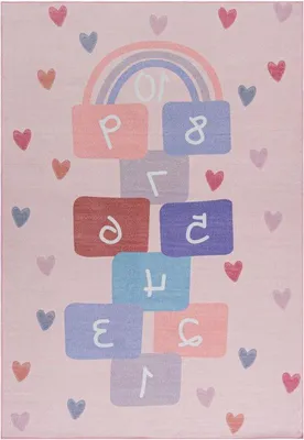 Produktbild von Kinderkamertapijt Hinkelspiel -   - 120 x 170 cm - Rosa