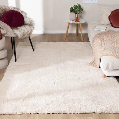 Produktbild von Volero - Hochflor Teppich Waschbar - Ziggy Creme - 80x150 cm - Wohnzimmer, Schlafzimmer - Klassik, Modern, Skandinavisch