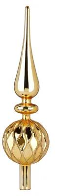 Produktbild von Weihnachtsbaumspitze, gold, Glas, 31 cm