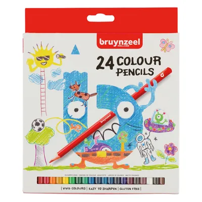 Image de Bruynzeel Kids Crayons de couleur, 24pcs.