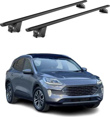 Produktbild von Dachträger Grundtäger für Ford Kuga mk3 2019-2025 100kg Alu Silber 2tlg ABE