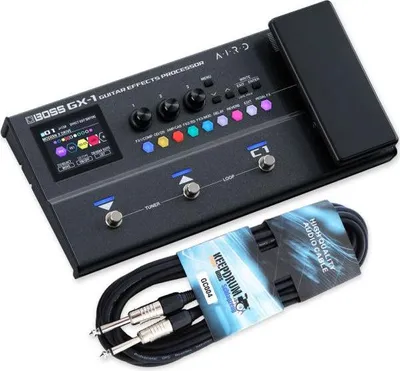 Image de Pédale d'effets Boss GX-1 Multieffekt pour guitare avec câble