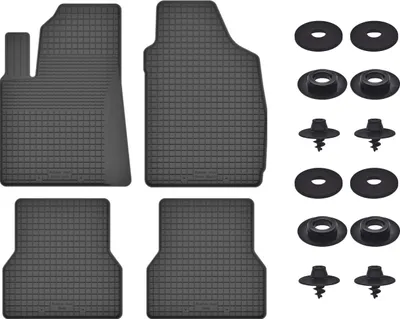 Produktbild von Gummimatten Mit Stoppern Für: Ford Ka Mk2 Fl (2012-2018) Schwarz Set