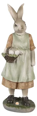 Immagine prodotto di Clayre & Eef Figurina Coniglio 25 cm Marrone Verde Poliresina