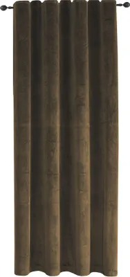 Produktbild von Verdunkelungsvorhang Samt weich 140  x  225 cm Braun Vorhang Kräuselband Gardine blickdicht U-Band abdunkelnd
