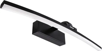 Obrázek produktu pro Zrcadlové světlo LED Š: 40 cm IP44 Černé podlouhlé 4100 K neutrální bílé světlo 540 lm Nástěnné koupelnové světlo