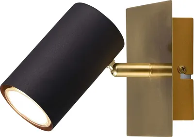 Produktbild von Trio Leuchten 1er Spot Marley schwarz-matt-messing 12 cm GU10 35 W