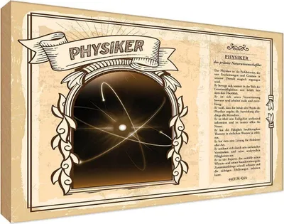 Produktbild von vianmo Holzschild 12x18 cm Physiker Beruf Arbeit