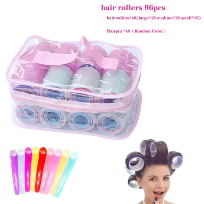 Produktbild von Set selbstklebender Haarwickler, inklusive Lockenwickler (groß, mittel, klein),