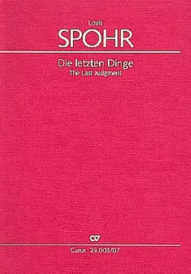 Produktbild von Die letzten Dinge, Studienpartitur