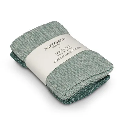 Produktbild von Aspegren Geschirrtücher Blend Seagreen 26 x 26 cm - 2 Stück