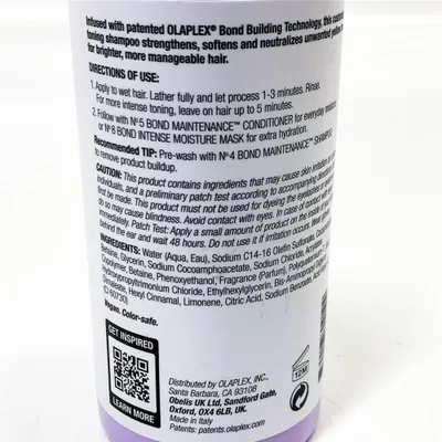 Produktbild von Olaplex Nş4P Blonde Enhancer Tönungsshampoo 250 ml Farbauffrischend, pflegend, für blondiertes Haar