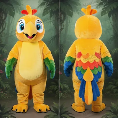 Produktbild von Goldener MASTICOT lebendiger Papageien-Maskottchen