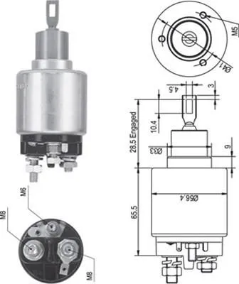 Obrázok produktu pre Elektromagnetický spínač, štartér MAGNETI MARELLI 940113050344