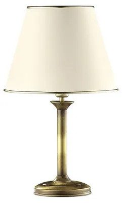 Image de Lampe de table CLASSIC, laiton patiné, 1xE27x20W, métal, dimensions : 44x27x27 cm, IP20, Jupiter