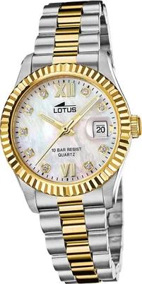 Produktbild von Lotus Edelstahl Damen Uhr Armbanduhr silber gold Elegant Classic D2UL18931/1