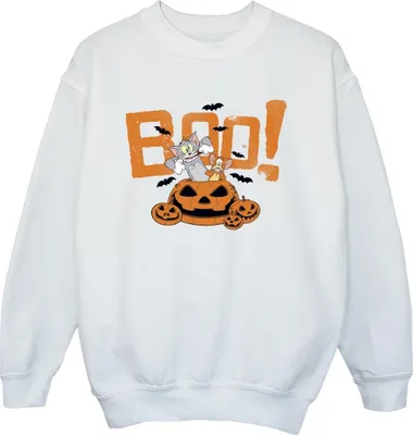 Produktbild von Tom & Jerry - "Halloween Boo!" Sweatshirt für Jungen BI38139 (104) (Weiß)