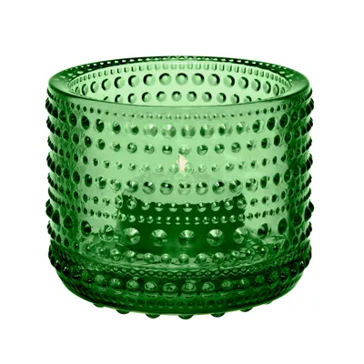Produktbild von Iittala Kastehelmi Teelicht, Teelichtglas, Teelichthalter, Windlicht, Glas, Grün, 6.4 cm, 1007665