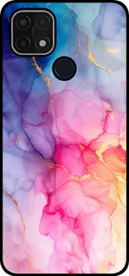 Produktbild von Smartphonica Telefon Fall geeignet für Oppo A15 / A15s mit Marmor-Druck - TPU zurück Abdeckung Fall Marmor-Design - Regenbogen
