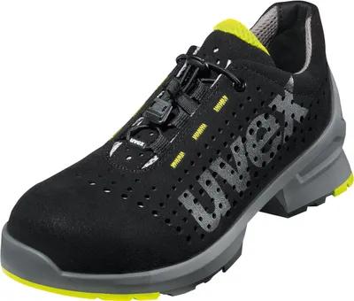 Image de chaussures de sécurité uvex 1 Chaussure basse perforée S1 SRC noir/lime taille