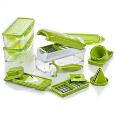 Produktbild von Genius Nicer Dicer Smart Julietti | 16 Teile | Gemüseschneider | Spiralschneider | Julienneschneider | Schneiden/Würfeln